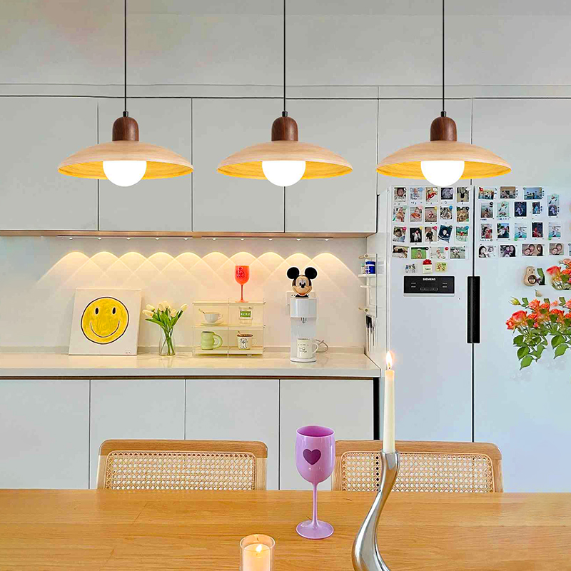 RHPOA Chandelier E27 tir lamp color easy installation wood style ราคา 742 บาท*ส่งฟรี
