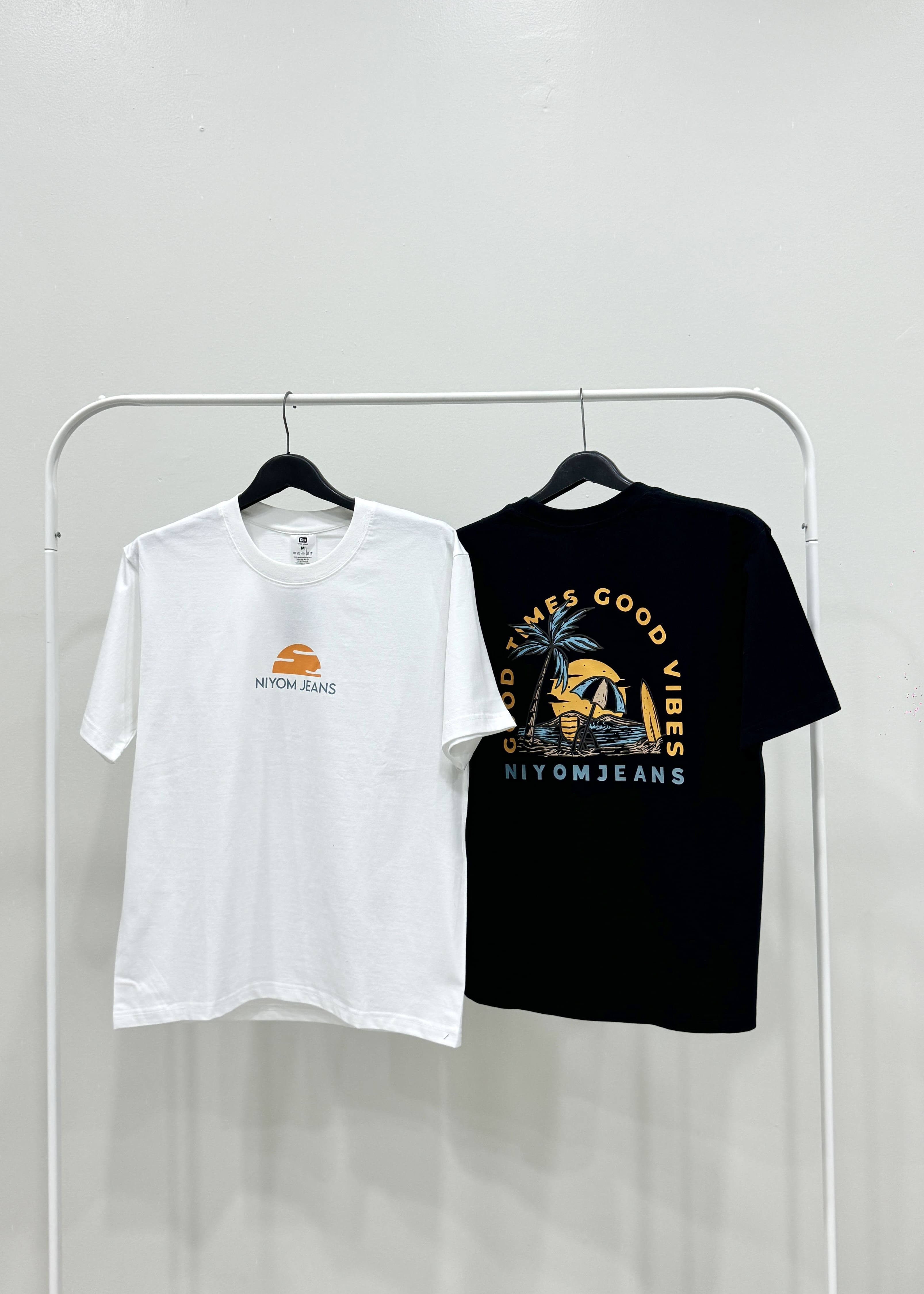 Niyom Jeans collection Aloha : รุ่น TSS-O66 สกรีนลาย ผ้าCotton ผ้ายืด ราคา 250 บาท*ส่งฟรี