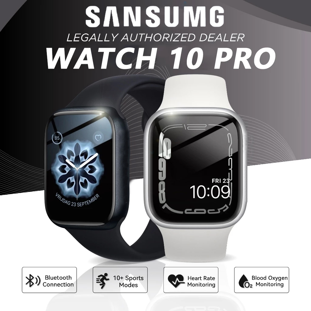 【Buy 1 Get 1 Free】2025 New Sansumg Watch 10 Pro 1.99 Inch Smart Watch, Supports Thai Language. Full Screen Touch, Sport Watch, Waterproof Touch Screen, Exercise Watch, Smart Watch, Genuine Smart Watch, Smart Watch, Heart Rate Monitor, Step Counter, Sports
