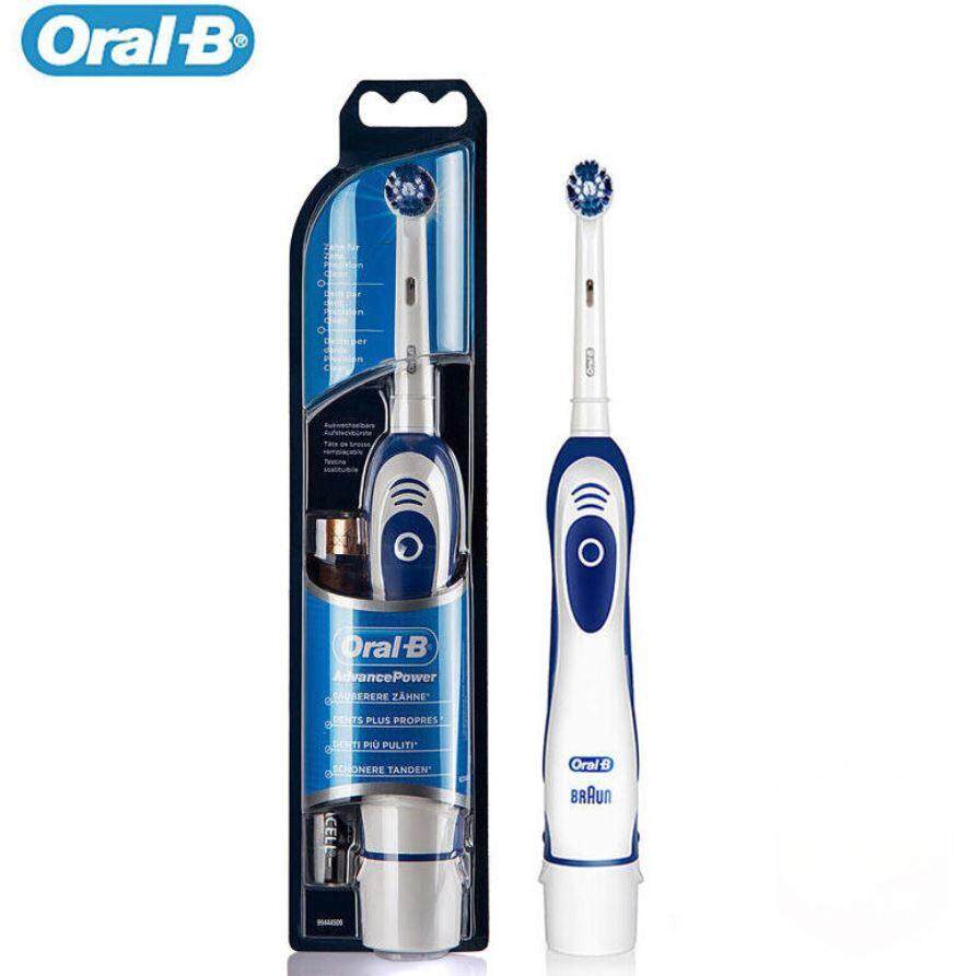 แปรงสีฟันไฟฟ้า ช่วยดูแลสุขภาพช่องปาก แพร่ Oral B แปรงสีฟันไฟฟ้า ออรัล บี Advance Power400 DB4010 Battery Powered Electric Toothbrush