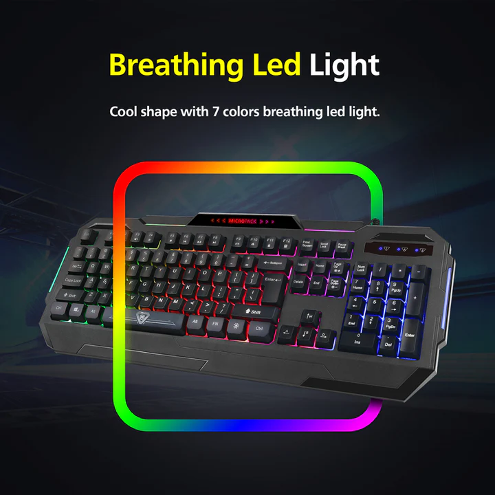 Micropack GK-10 Gaming Keyboard (TH/EN) เกมมิ่งคีย์บอร์ด มีสาย แป้นไทย ...