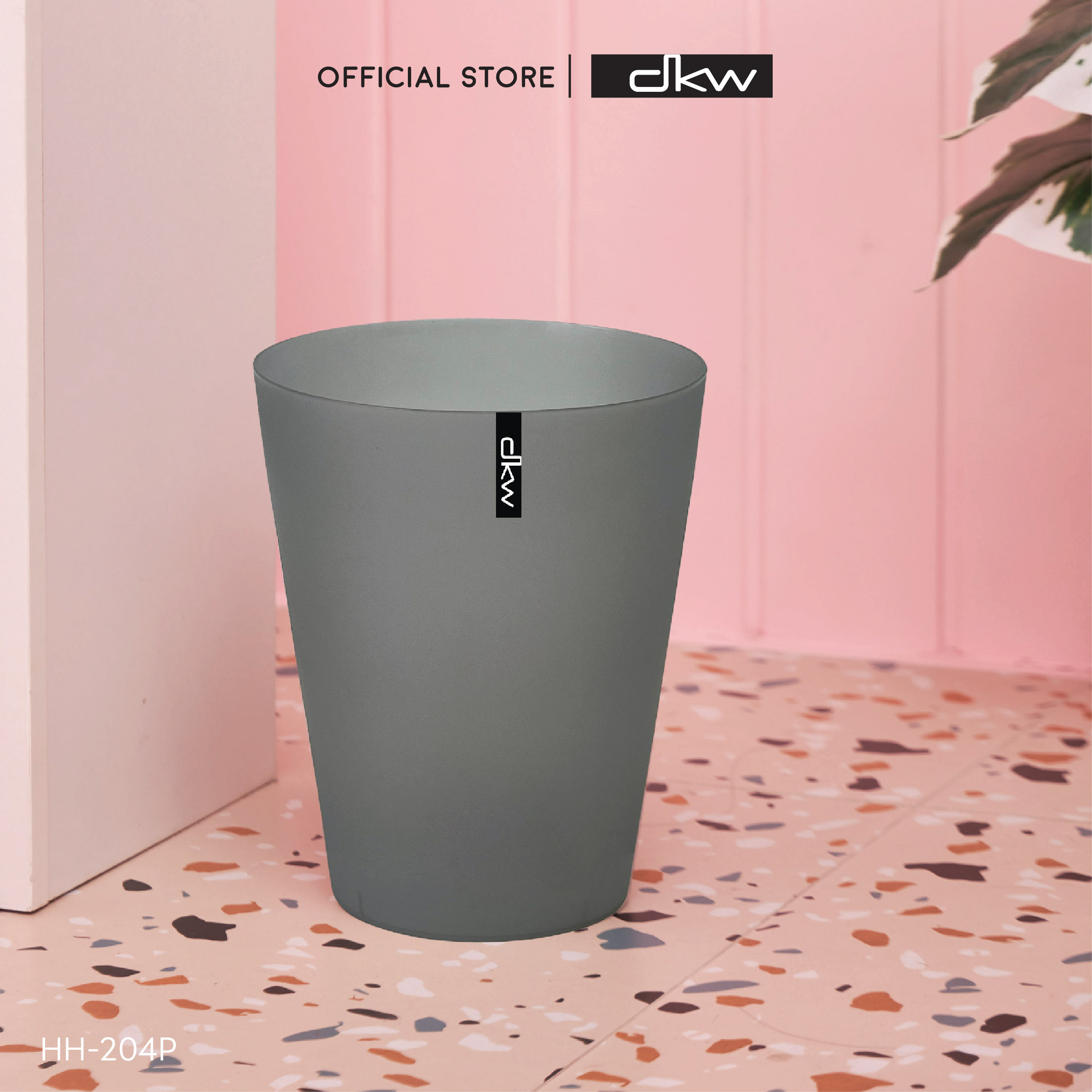 DKW HH-204(P,-1) ถังขยะกลม ไม่มีฝา 9 ลิตร (มีหลายสี) ถังขยะอึด สวย ทน Plastic Trash Bin 9L. ราคา 75 บาท*ส่งฟรี