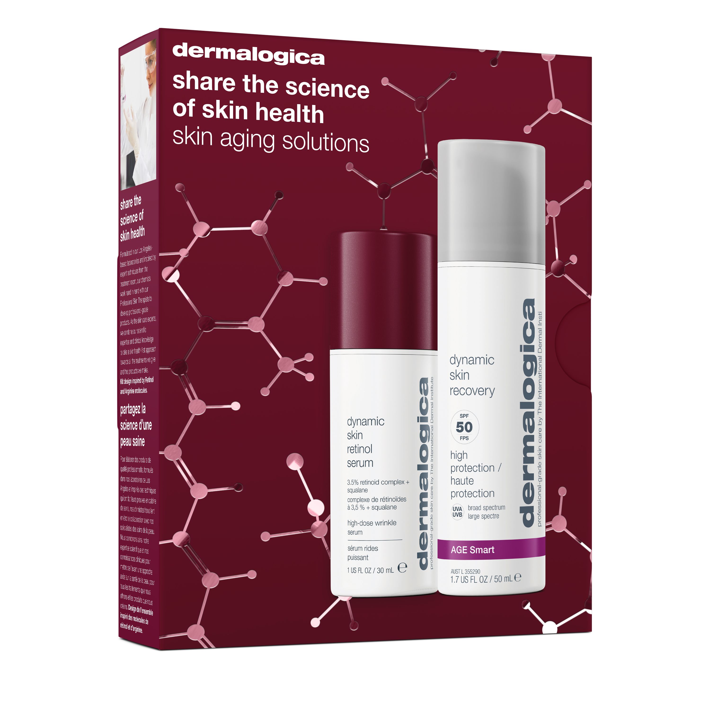 ผลิตภัณฑ์ความงามและการดูแลผิว ชุดโซลูชั่นชะลอวัยผิว Dermalogica (2 ขนาดเต็มขายดี)
