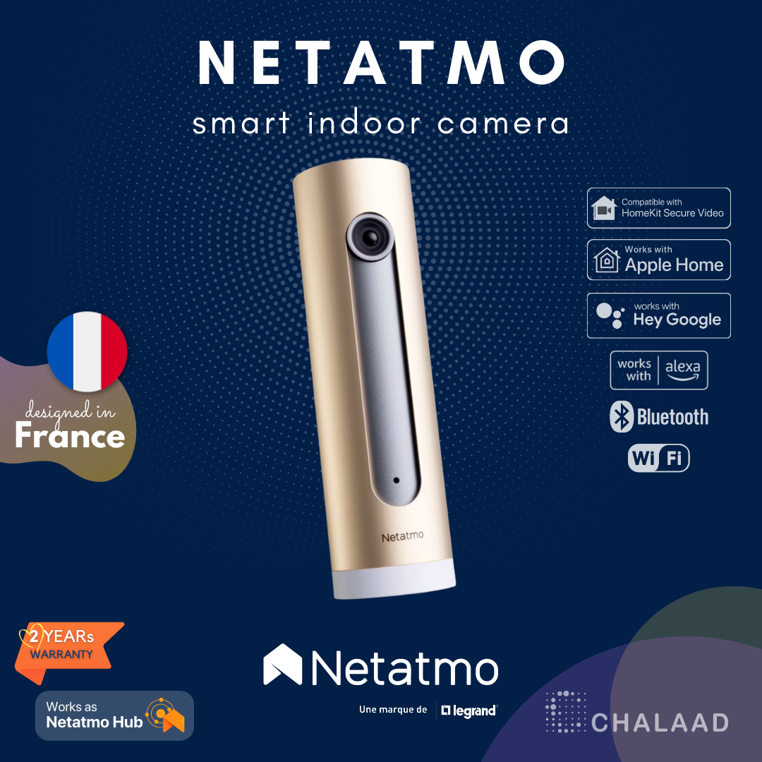 Netatmo Smart Indoor Camera works Apple HomeKit (HomeKit Secure Video HKSV) / Google Home / Alexa ราคา 6,990 บาท*ส่งฟรี