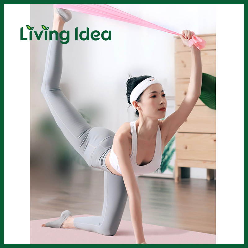 Living idea ผ้ายางยืดสำหรับออกกำลังกายโยคะ