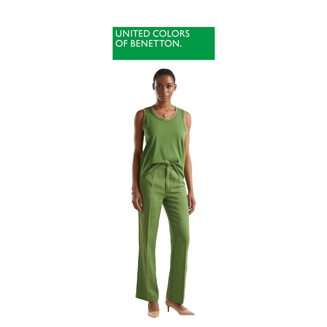 Benetton women TROUSERS 47OZDF06F ราคา 2,251 บาท*ส่งฟรี