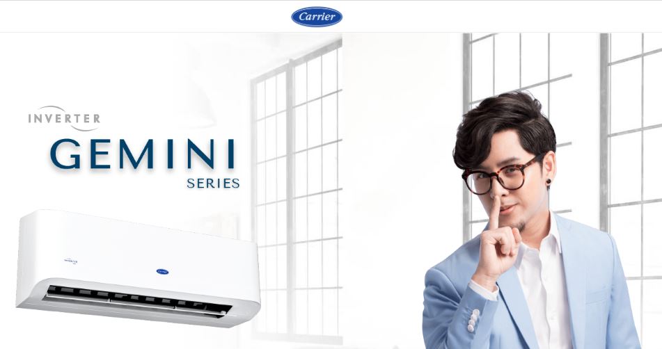 แอร์แคเรียร์ CARRIER Inverter ขนาด 8500BTU รุ่น GEMINI น้ำยา R32