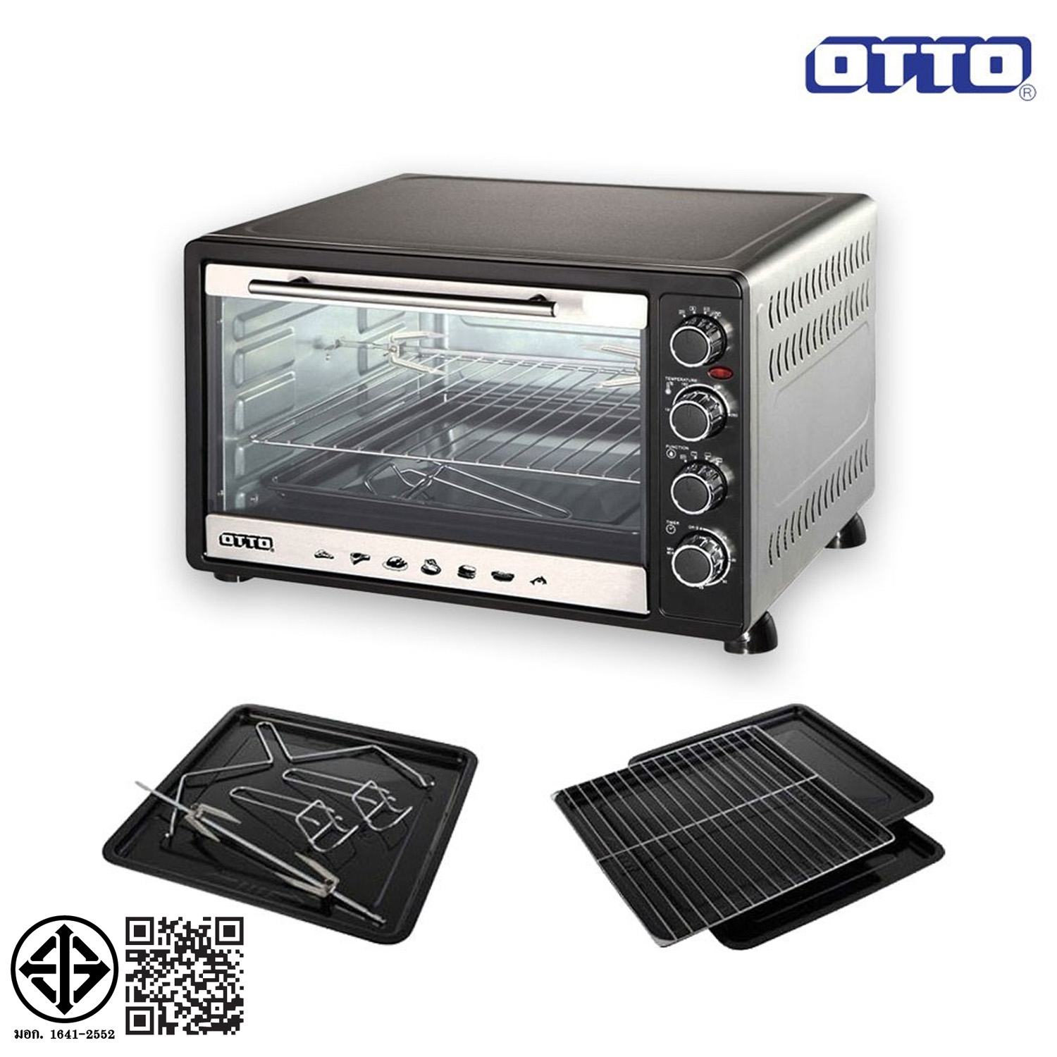 OTTO เตาอบลมร้อน 60 ลิตร รุ่น TO-772 ราคา 2,590 บาท*ส่งฟรี