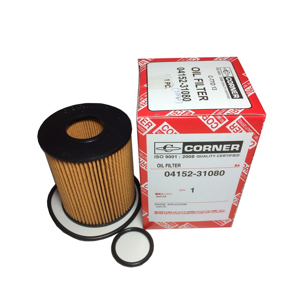 น้ำมันเครื่องสังเคราะห์แท้ น้ำมันหล่อลื่นเครื่องยนต์ กรองน้ำมันเครื่อง Corner Toyota Commuter 2.7 เบนซิน 04152-31080