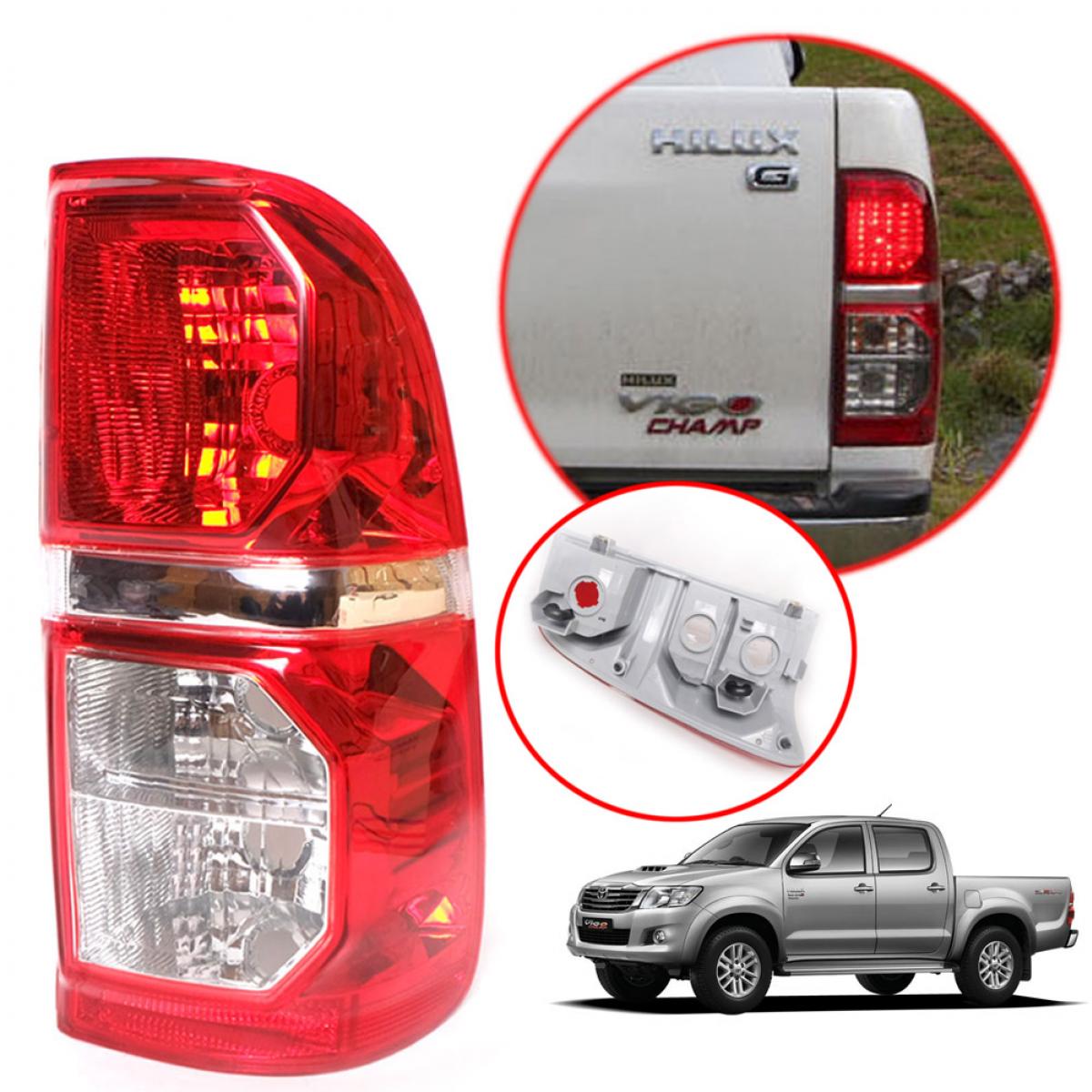 TAIL LAMP REAR LIGHTS RH RIGHT FIT TOYOTA HILUX VIGO CHAMP MK7 2012 13 14 ราคา 590 บาท*ส่งฟรี