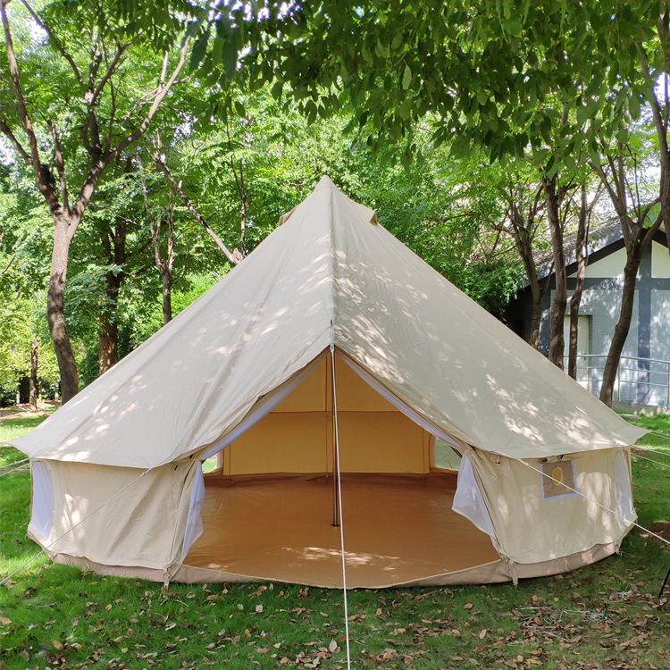 ดูภาพ เต็นท์กระโจมขาว Large Space Bell Tent สำหรับ 5-6 ท่าน เพิ่มเติม เต็นท์กระโจมขาว Large Space Bell Tent สำหรับ 5-6 ท่าน