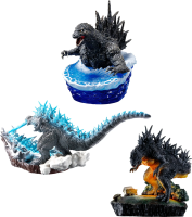Bandai(บันได) MEGAHOUSE PETITRAMAEX GODZILLA 1.0 FROM 0 TO 1 SET
