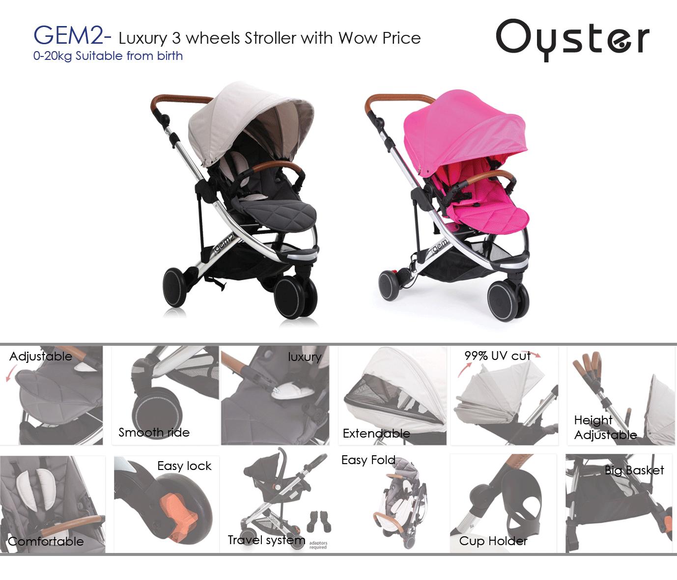 Oyster gem outlet stroller