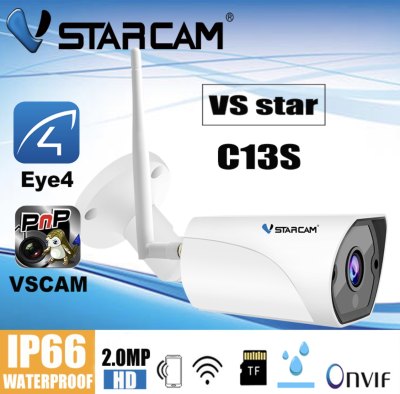 VStarcam C13S 1080P Outdoor IP Camera กล้องวงจรปิดไร้สาย กล้องนอกบ้าน 2.0ล้านพิกเซล VStarcam C13S 1080P Outdoor IP Camera กล้องวงจรปิดไร้สาย กล้องนอกบ้าน 2.0ล้านพิกเซล