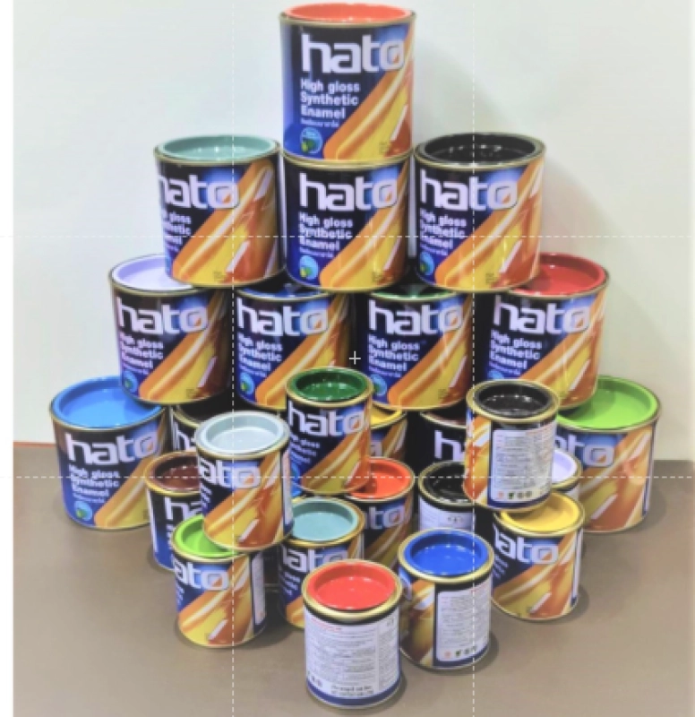 ภาพหน้าปกสินค้าHATO สีเคลือบเงา ฮาโต้ ขนาด 1 ปอนด์(0.2ลิตร) และ 1/4 ปอนด์(0.05ลิตร) มีทุกสี จากร้าน Paint_hardware บน Lazada