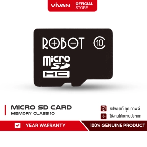 ภาพหน้าปกสินค้าROBOT เมมโมรี่การ์ด Micro SD card/Memory Card/ TF Card ความจุ 4/8/16/32/64 gb ของแท้ 100% รับประกันตลอดการใช้งาน ที่เกี่ยวข้อง