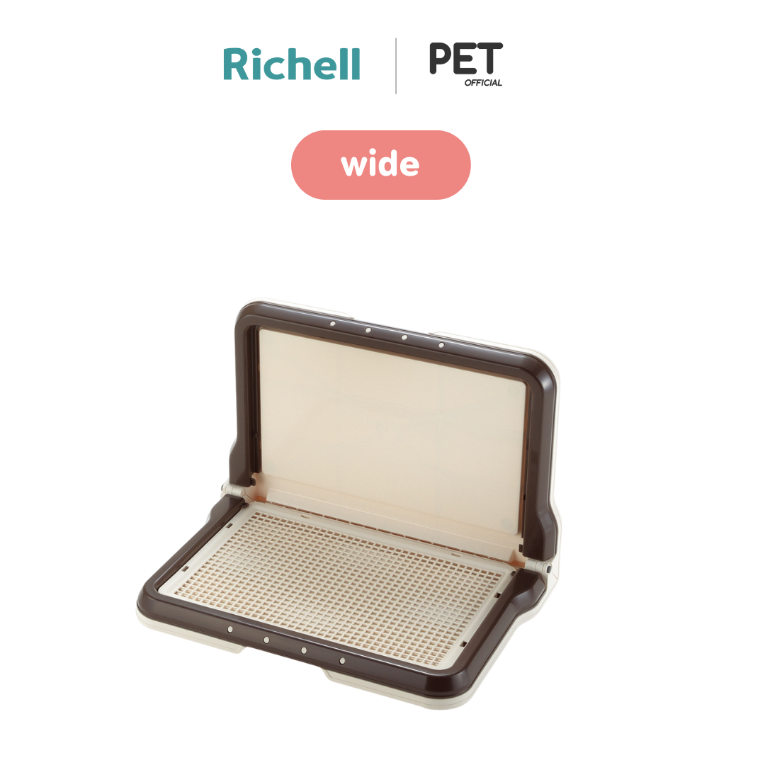 Richell Pet (ริเชล ) L- Shape 2 way ถาดรองฉี่สำหรับน้องหมาไม่เกิน 12 kg wide รูปทรงตัว L พับเก็บได้ มีพื้นที่ด้านหลังสูง คุณภาพญี่ปุ่น ห้องน้ำสุนัข ถาดรองฉี่ ห้องน้ำสุนัข ถาดรองฉี่สุนัข ถาดรองฉี่สัตว์เลี้ยง ราคา 2,200 บาท*ส่งฟรี