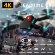 ภาพขนาดย่อสินค้าพร้อมส่ง โดรนบังคับวิทยุ  Drone E88 Double camera ถ่ายภาพ บินนิ่ง ถ่ายวีดีโอชัด