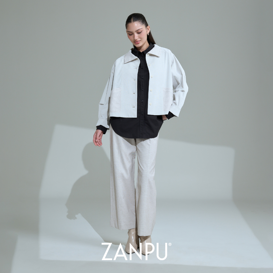 Zanpu Ss26 Pintuck Pocket Pants Long Straight Leg Pants Pn-9260113 ราคา 3,990 บาท*ส่งฟรี