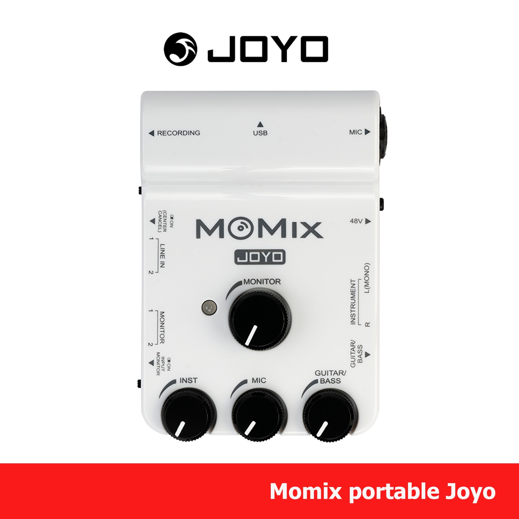 JOYO MOMIX Audio Interface Portable Mixer ออดิโอ อินเตอร์เฟช มิกเซอร์ ราคา 3,490 บาท*ส่งฟรี