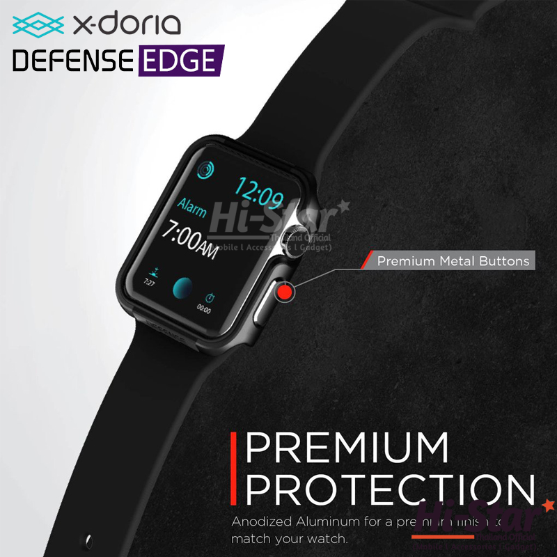 ภาพที่ให้รายละเอียดเกี่ยวกับ X-Doria Defense EDGE เคสสมาร์ทวอทช์ เคส Apple Watch 5 เคส Apple Watch 4 เคสกันกระแทก Apple Watch Series 4&5 ของแท้ 100% for Apple Watch 40mm | 44mm