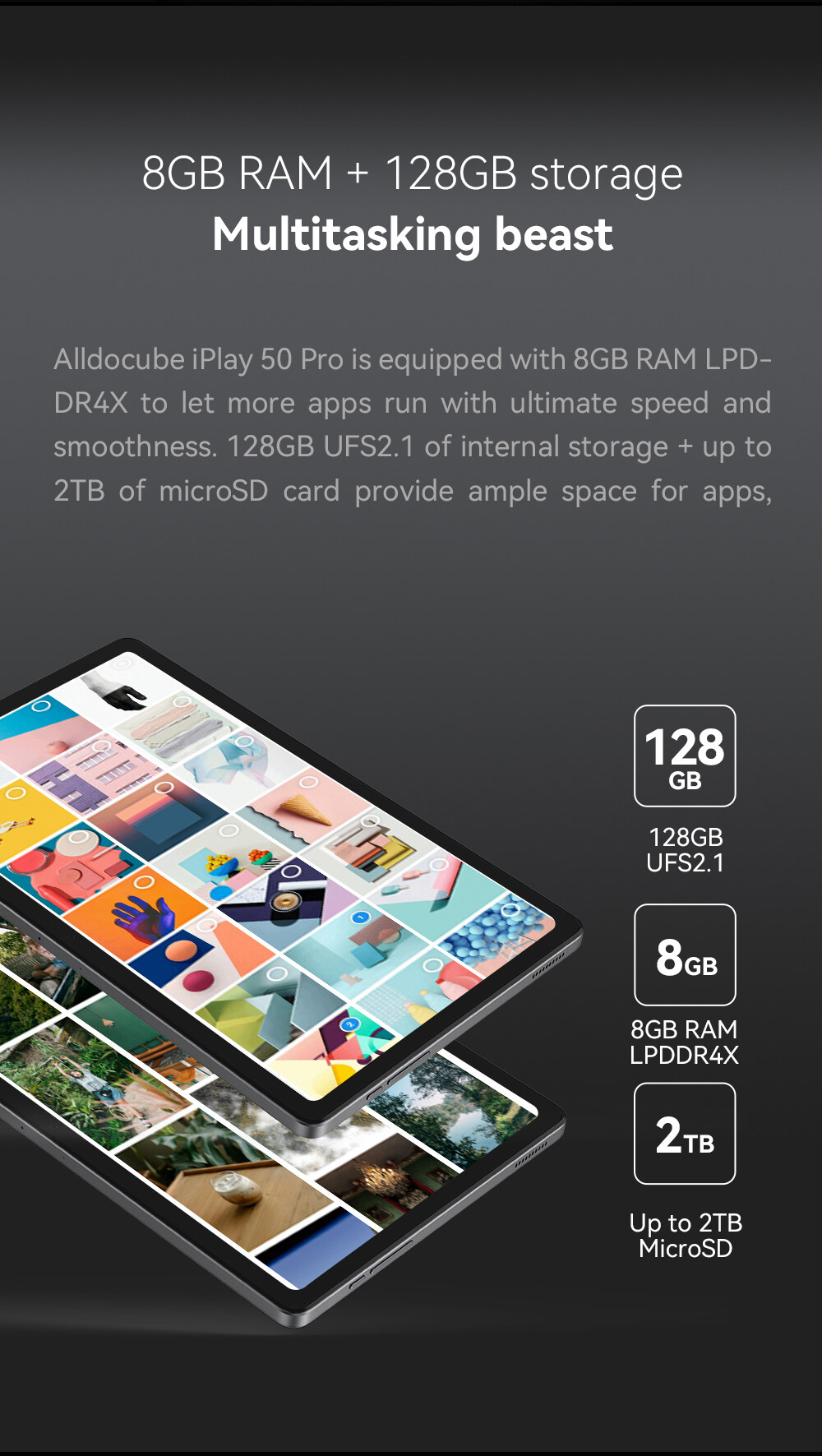 รูปภาพของ 【ส่งจากไทย รับประกัน1ปี】ใหม่ Alldocube iPlay 50 Pro แท็บเล็ต MTK Helio G99 Octa-Core 8GB RAM 128GB ROM 10.4 นิ้ว 2K ใส่ซิมโทรได้ รองรับ4G Android 12 (ฟรี เคสหนัง)