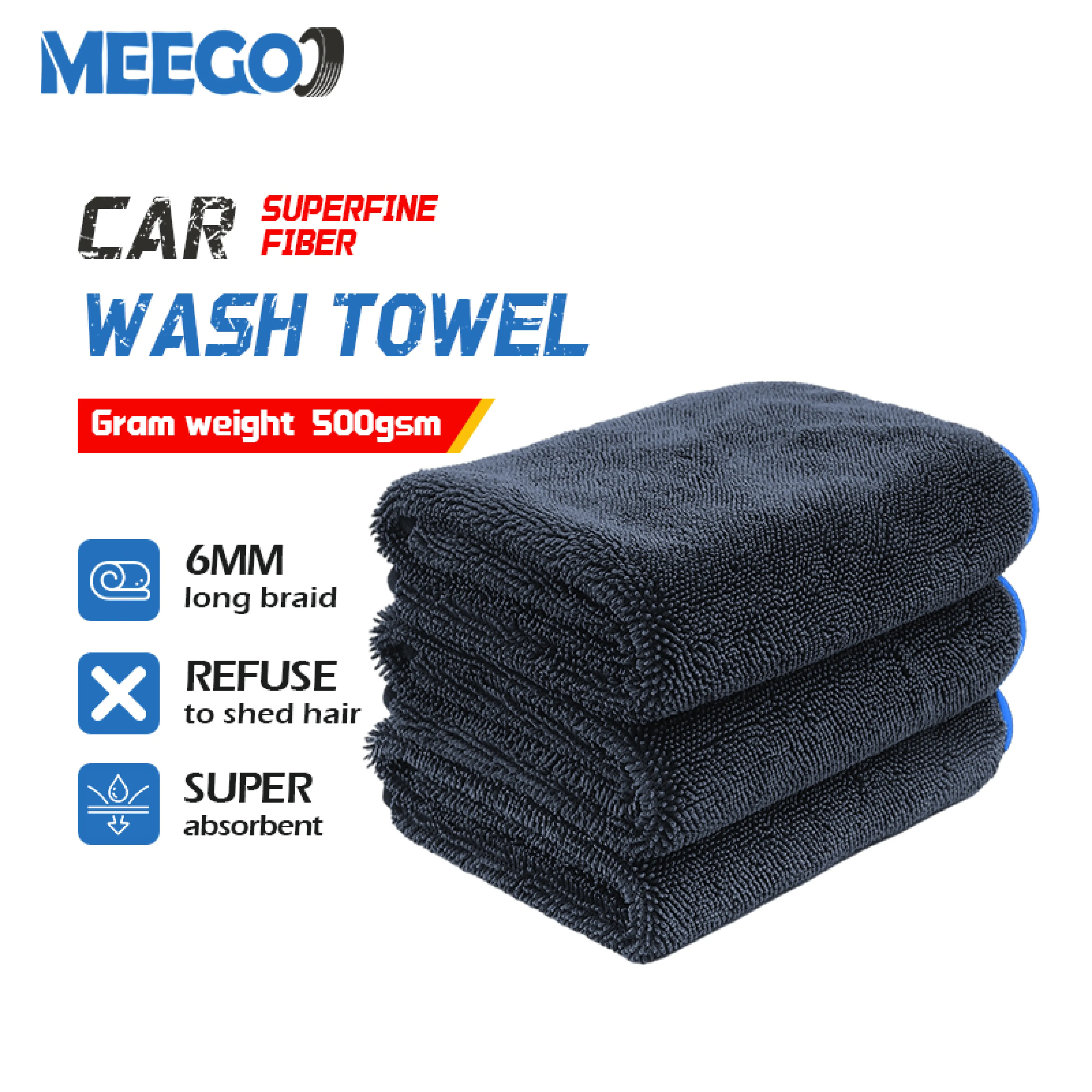 MeeGoo Car Cleaning Cloth, Microfiber Cloth, Car Wash Cloth, Cleaning Cloth, Soft, Absorbent, Non-Damaging, Suitable for Both Car and Home.