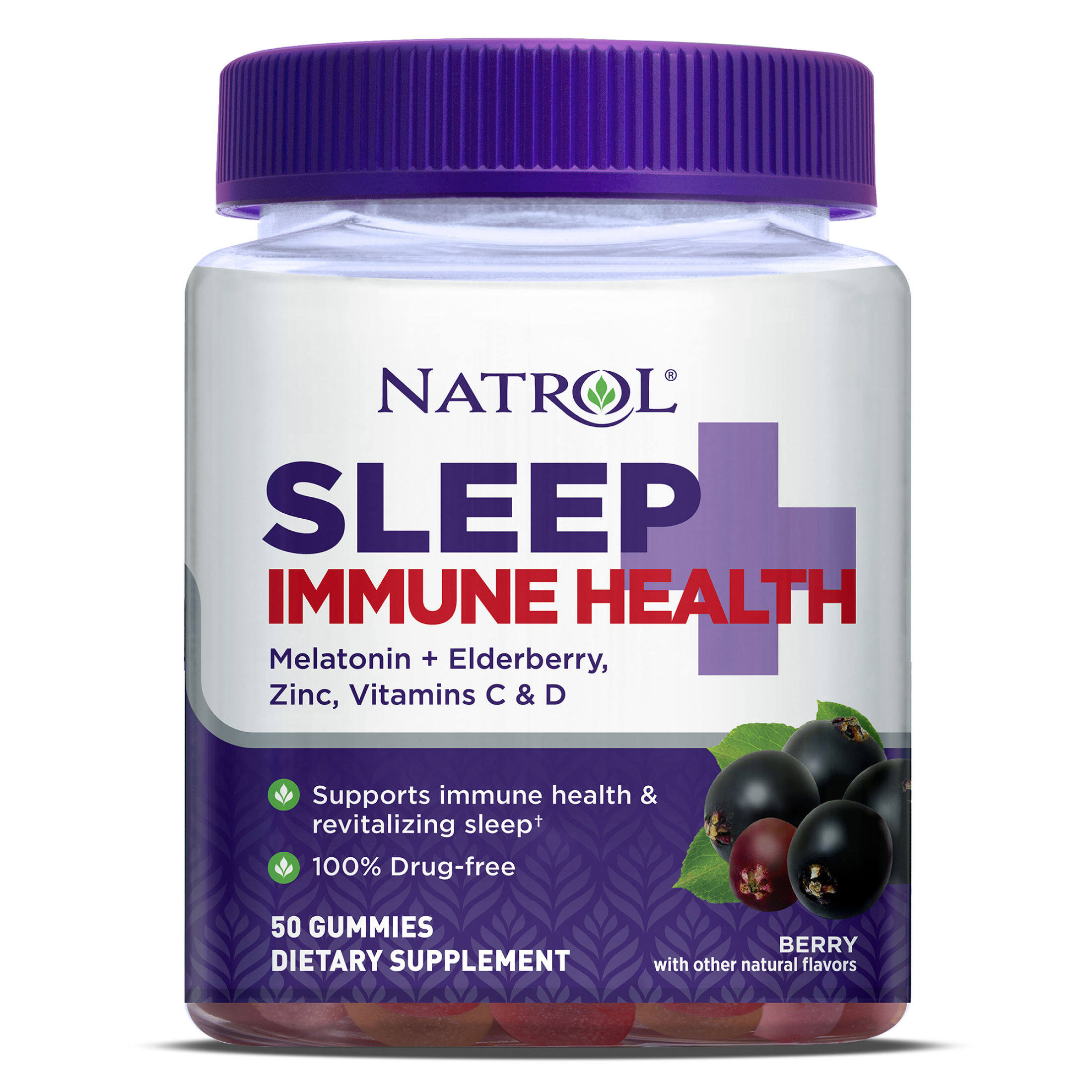 Natrol sleep immune health melatonin + Eiderberry Zinc Vtamins C Vitamins D  | Lazada.co.th