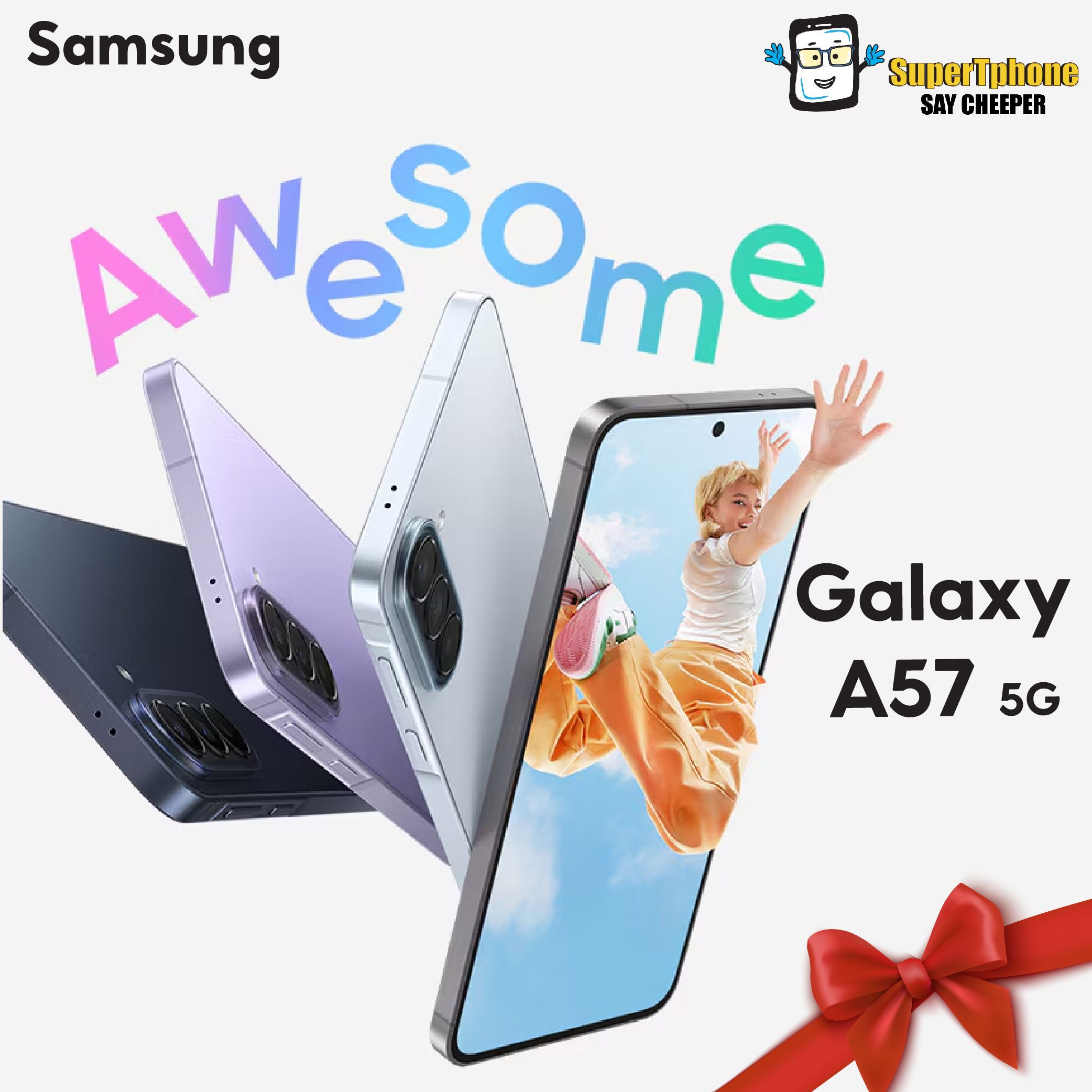 Samsung Galaxy A57 5g Model (8/128Gb) 6.7 Inch Amoled Screen L Only 6.9 mm Thin. L Ip68 Waterproof and Dustproof (by Lazada Supertphone) ราคา 14,250 บาท*ส่งฟรี