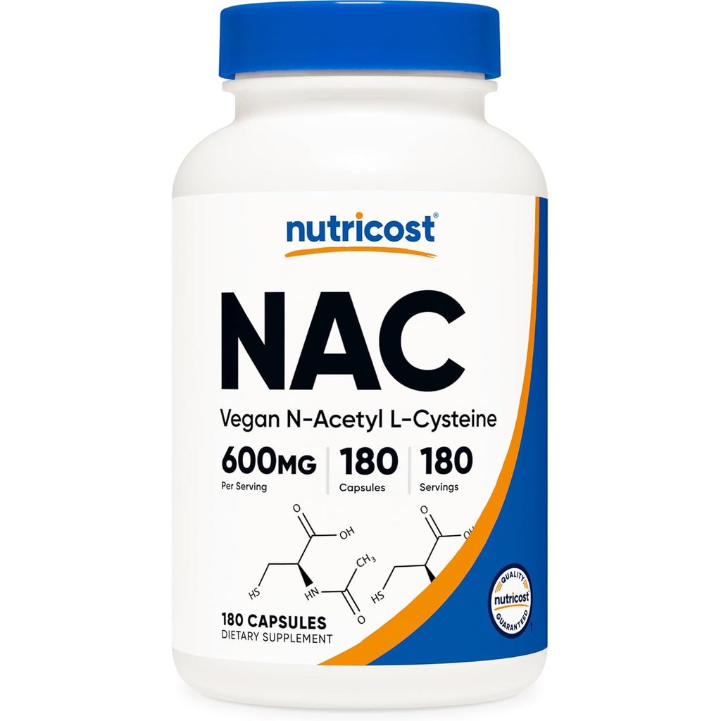นูทริคอสต์ เอ็น-วิตามิน แอล-เมไทโอนีน (NAC) 600มก. 180 แคปซูล - ไม่ใช่สารส่งผ่านทางพันธุกรรม, ปราศจากกลูเตน ราคา 50,243 บาท*ส่งฟรี