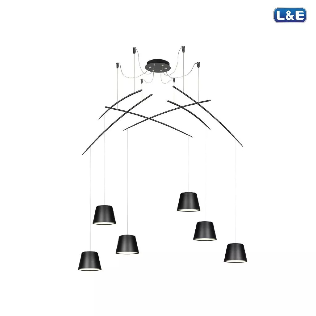 โคมไฟส่องสว่าง โคมไฟอเนกประสงค์ L&E โคมไฟแขวนเพดานตกแต่ง Led42W 3000K(Warm White) Series Marionette รุ่น Psp120-106 สไตล์โมเดิร์น