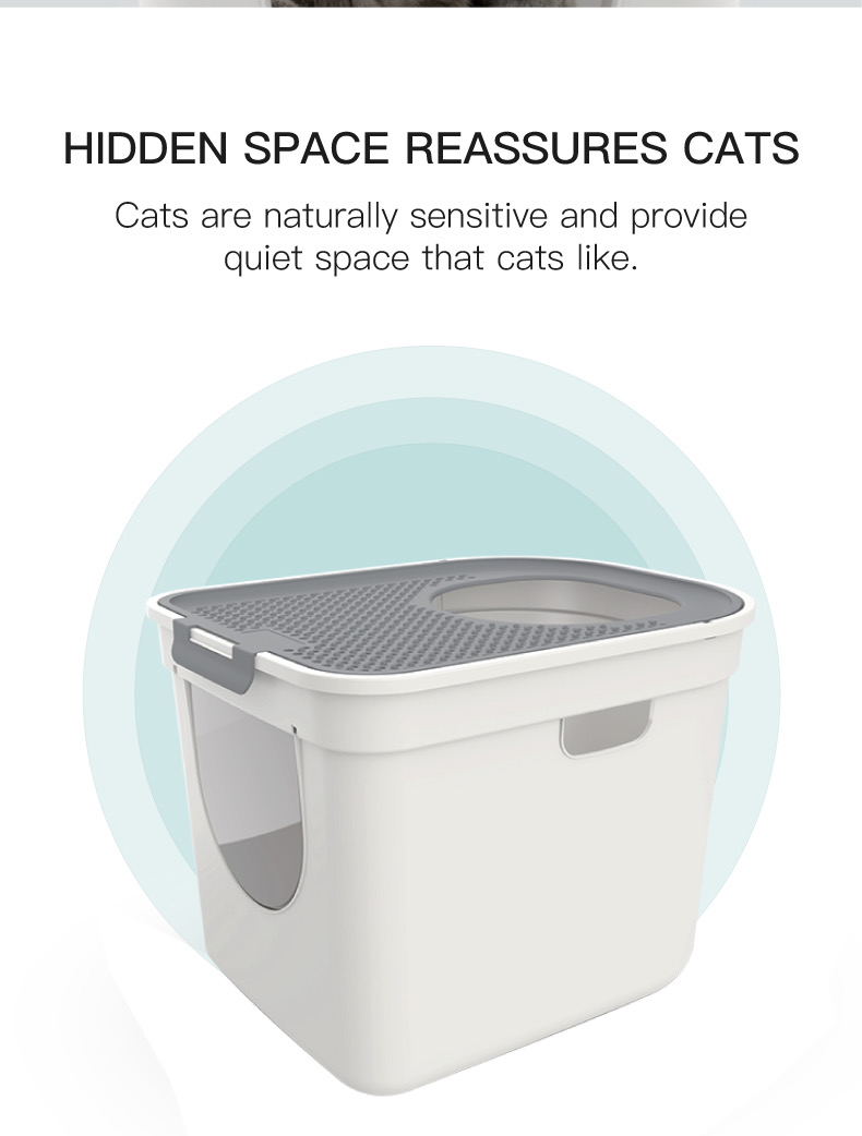 ห้องน้ำแมว รุ่น JUMBO Square size XL  52W*41L*39Hcm Cat litter Box มีของพร้อมส่ง ฟรีที่ตักทราย