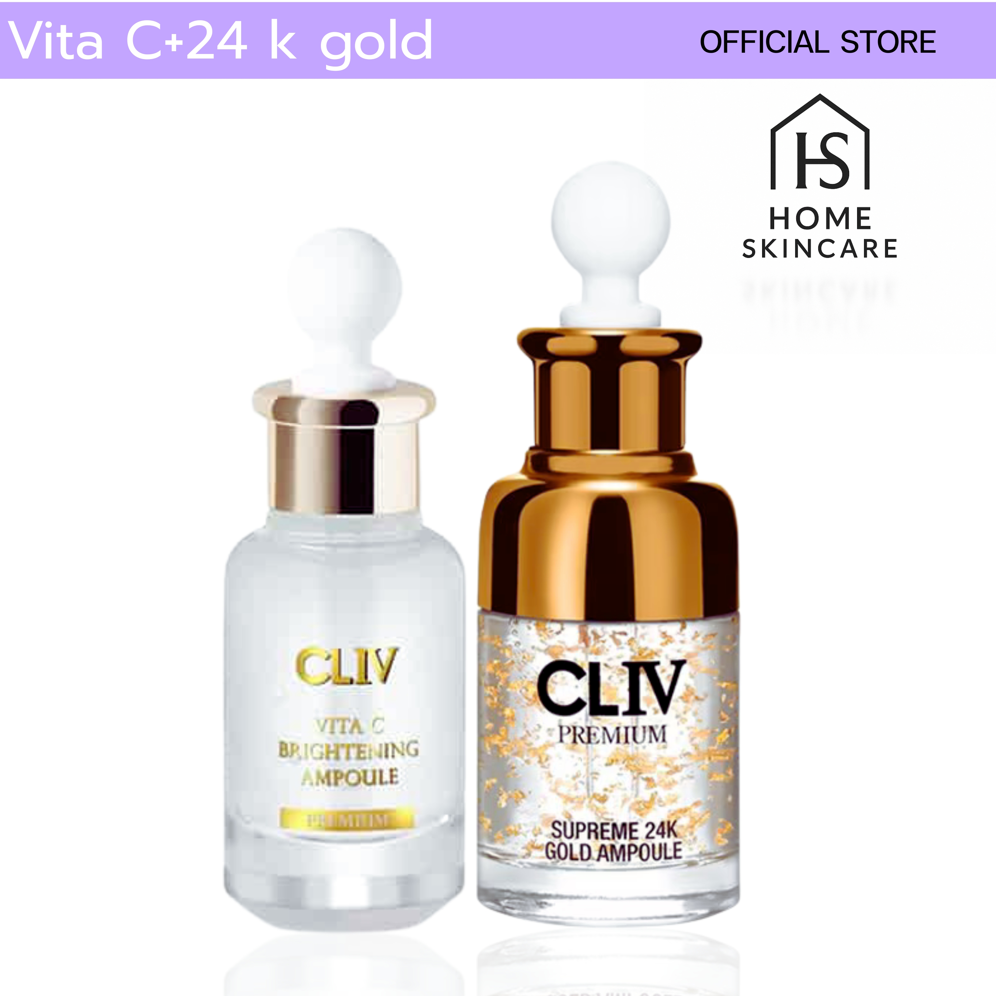 Set for Radiant Skin, Freckles, Deep Wrinkles, and Hydration. Radiant Vita C Brightening Ampoule 30ml Supreme 24K Gold Ampoule 50ml ราคา 3,680 บาท*ส่งฟรี