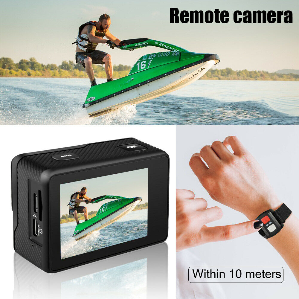 ภาพที่ให้รายละเอียดเกี่ยวกับ Nanotech 2013 กล้องกันน้ำ ถ่ายใต้น้ำ พร้อมรีโมท Sport camera Action camera 4K Ultra HD waterproof WIFI FREE Remote - แบตอึดที่สุดในไทยถึง 1350 Mha