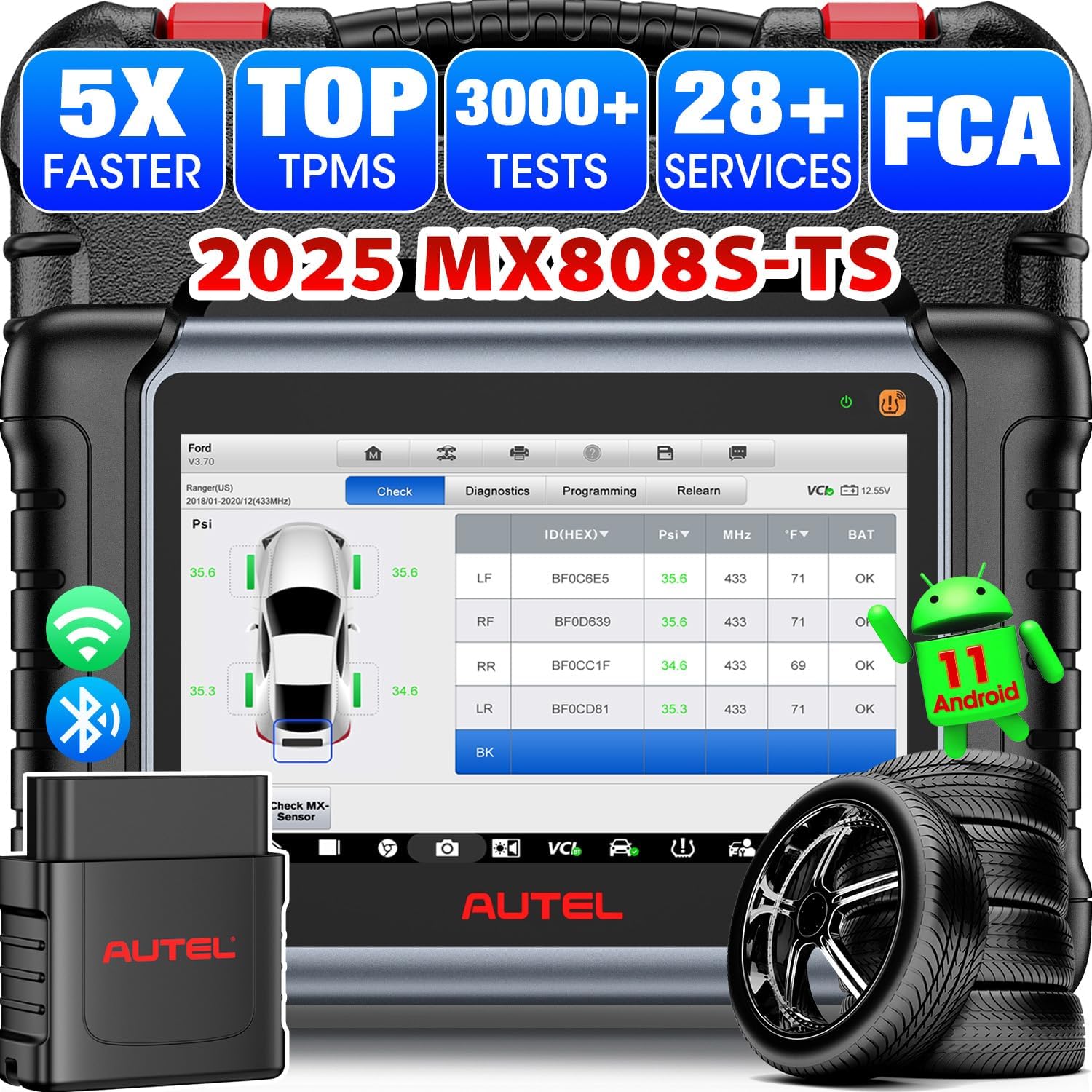 [Autel MaxiCheck MX808S-TS OBD2 Scanner Full System, TPMS Programming Relearn Tool,Bidirectional Diagnostic Tool, Active Test, 30+ Service, Same as MK808S-TS,Autel MaxiCheck MX808S-TS OBD2 Scanner Full System, TPMS Programming Relearn Tool,Bidirectional D ราคา 33,999 บาท*ส่งฟรี