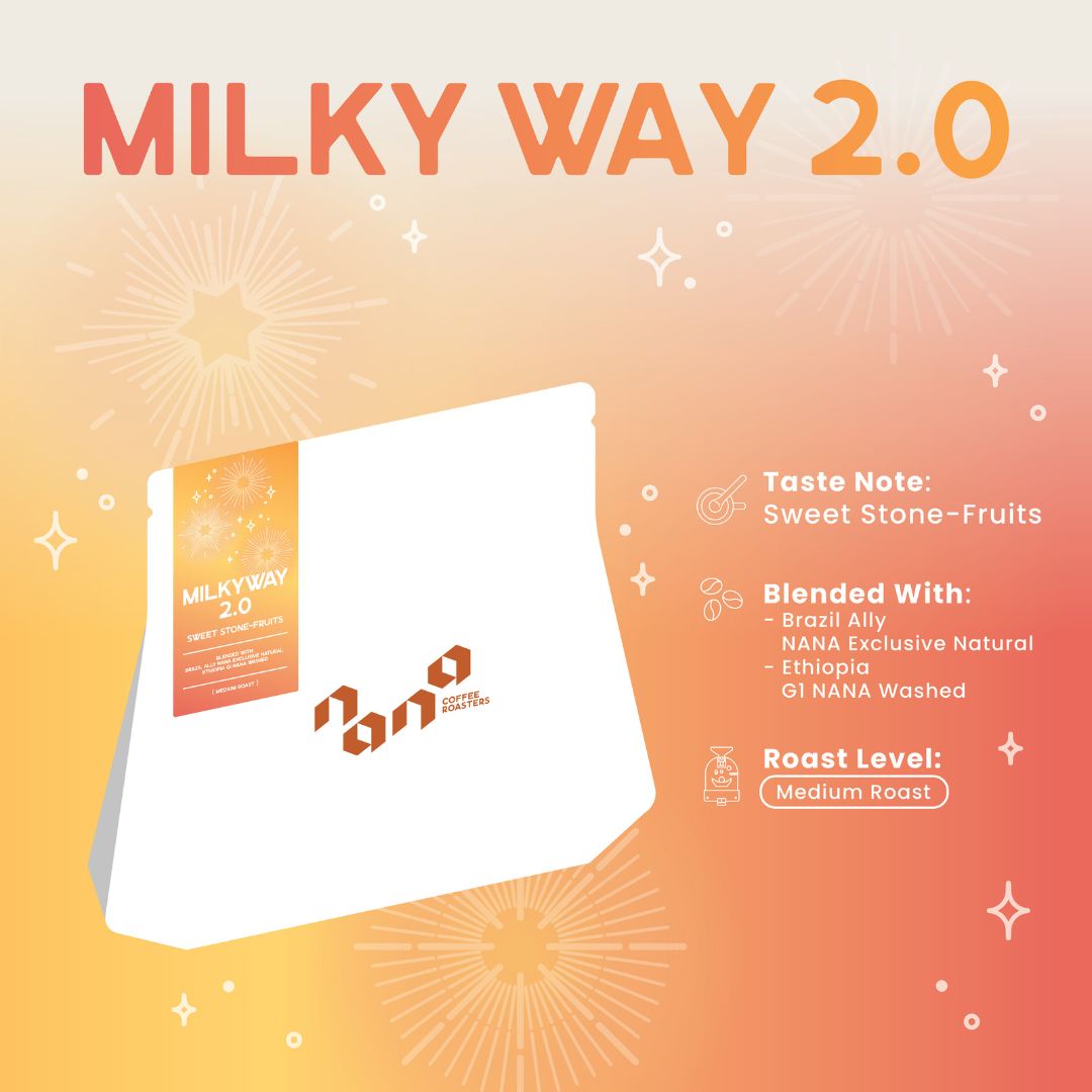 Nana Coffee Roasters เมล็ดกาแฟ คั่วกลาง - Milkyway 2.0 200g. ราคา 225 บาท*ส่งฟรี