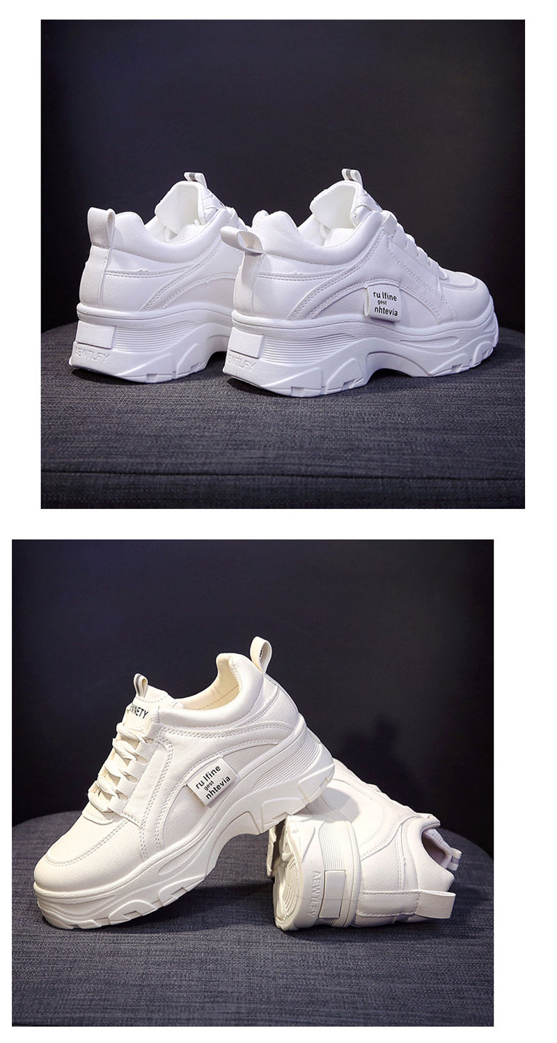 ข้อมูลเกี่ยวกับ YUNGUANG sneakers hit version in INS shoes Korean style sports shoes fashion women sneakers thick heel Col ัปเ flax made from ผ้าตา pw breathable well sneakers ผญ [high qy]