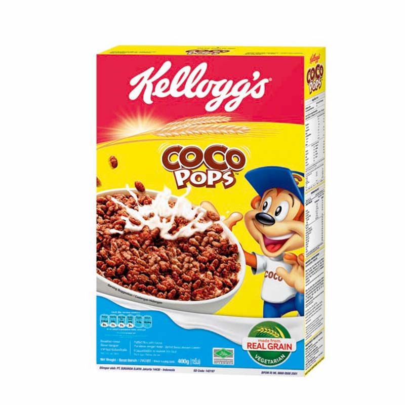 เคลล็อกส์ ซีเรียล โกโก้ ป๊อบส์ 400 กรัม Kelloggs Cereal Coco Pop 400 g โปรโมชันราคาถูก เก็บเงินปลายทาง ราคา 199 บาท*ส่งฟรี