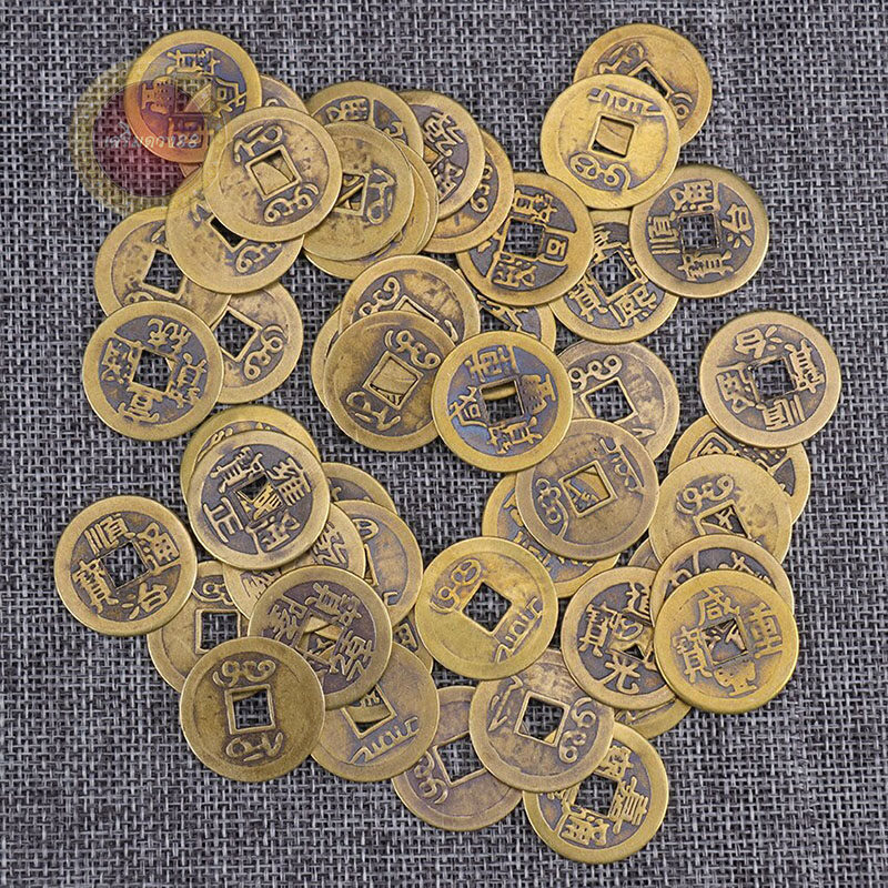 เหรียญจีนโบราณ เหรียญจีนมงคลนำโชค เหรียญอี้จิง เหรียญจีน 5 จักรพรรดิ นำโชค  เสริมดวง เสริมฮวงจุ้ย | Lazada.co.th