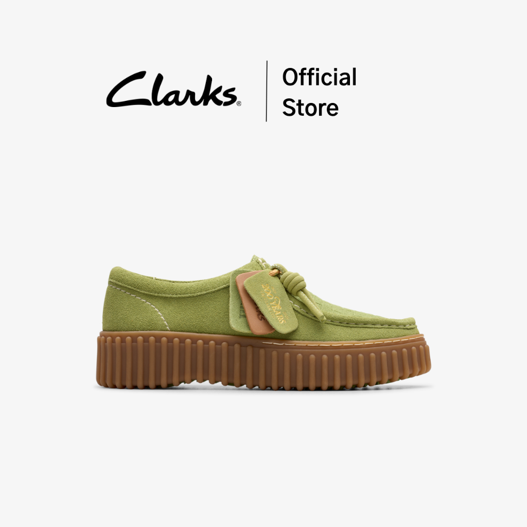 Clarks torhill bee Apple suede sneakers women shoes sneakers (sneakers) high quality comfortable suede leather ราคา 6,590 บาท*ส่งฟรี