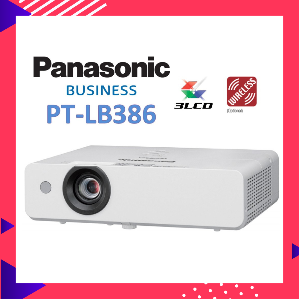Panasonic PT-LB386 Projector (3800 Lm / Xga) ราคา 18,500 บาท*ส่งฟรี