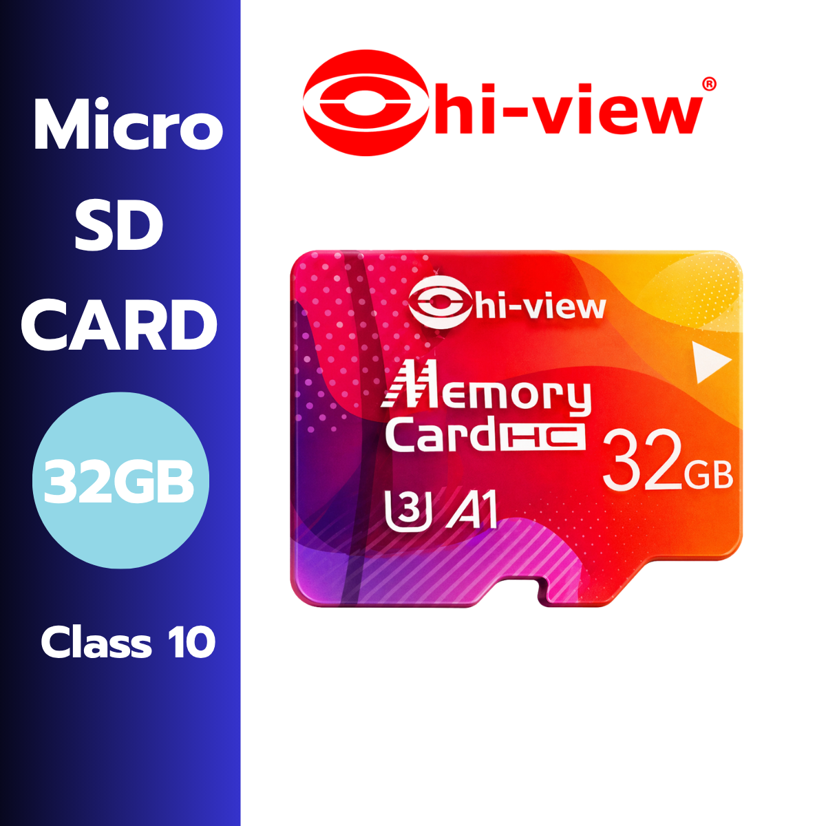 Hiview Micro Sd Card, Size 32Gb, Speed Class 10 High Capacity, Genuine. ราคา 375 บาท*ส่งฟรี