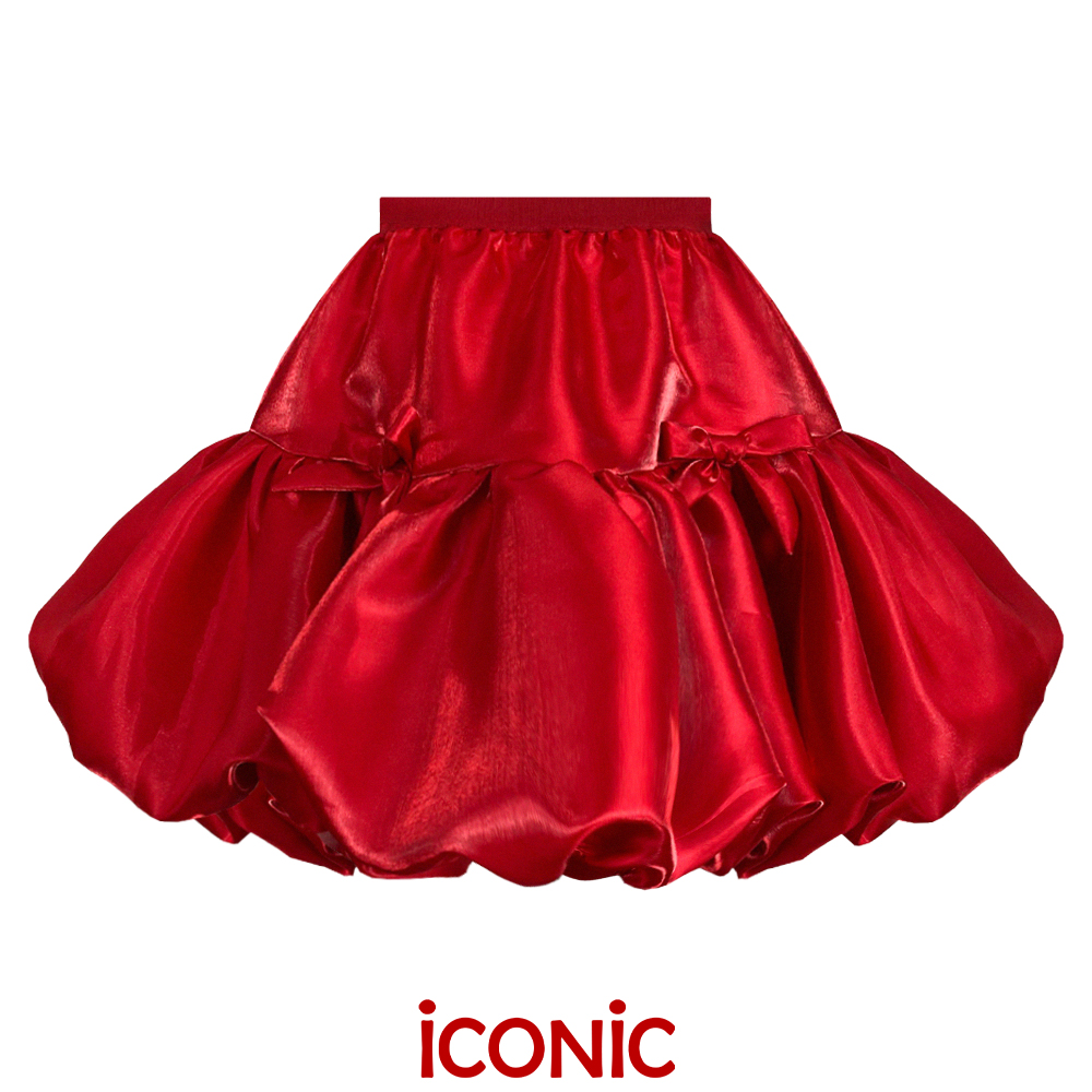 Iconic glossy mini skirt #203570 glitter silk balloon skirt flared skirt fashion work skirt evening skirt ราคา 3,428 บาท*ส่งฟรี
