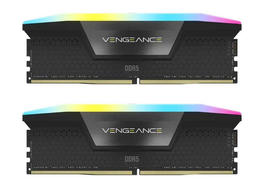 หน่วยความจำ แรม RAM 32GB (16GBx2) DDR5 6000MHz RAM (หน่วยความจำ) CORSAIR VENGEANCE RGB DDR5 (INTEL XMP) (BLACK) ราคา 11,000 บาท*ส่งฟรี