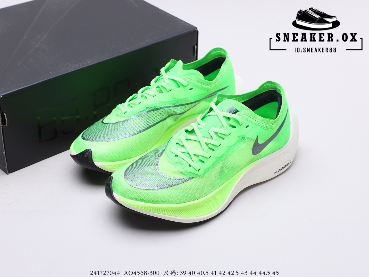 【Sneaker.OX】 รองเท้าวิ่งNike Zoom X Vaporfly Next% (Full Box) รองเท้ากีฬา รองเท้าออกกำลังกาย รองเท้ามาราธอน ตรงปก100%