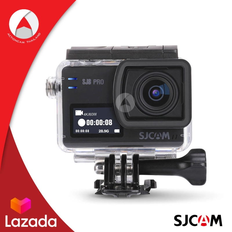 ภาพหน้าปกสินค้าSJCAM SJ8 Pro 4K 60fps Sports Camera Waterproof Anti-Shake Dual Touch Screen WiFi Remote Control Action Camera Sport DV กล้องกันน้ำ กล้องแอคชั่น กล้องติดหมวก (รับประกัน 1ปี)