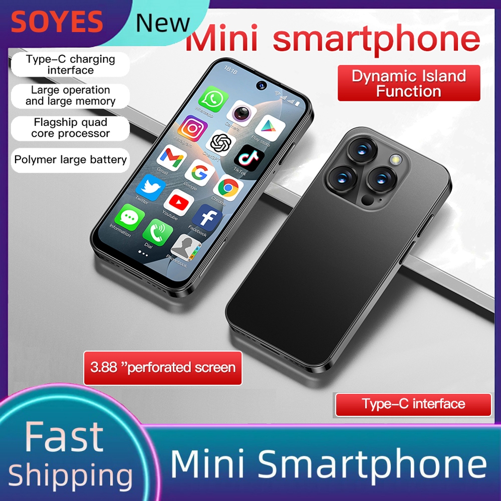 SOYES XS19 Mini 3G Smartphone 3.88inch HD Screen 2GB RAM 16GB ROM 2000mAh WIFI Bluetooth Hotspot Dual SIM Face Recognition Android 10.0 Small phone ราคา 1,254 บาท*ส่งฟรี