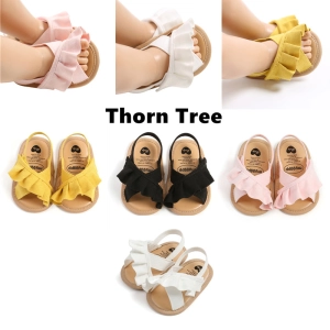 สินค้า Baby Girl S Sandals Cute R Flats Non-Slip Soft Sole Infant First Walkers