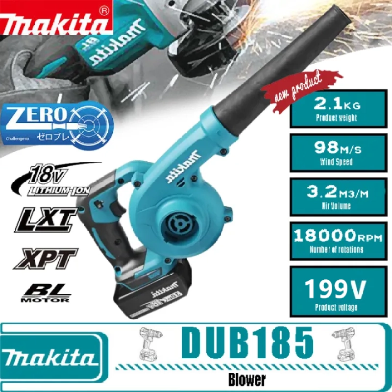 ภาพหน้าปกสินค้าMakita เครื่องเป่าลม BLOWER 2 in 1 ใหม่ เครื่องเป่าลมไฟฟ้าไร้สาย 199V 2 โหมด โหมดสวิตช์เป่าลม และโหมดเครื่องดูดฝุ่น จากร้าน DEWALT&MAKITA บน Lazada