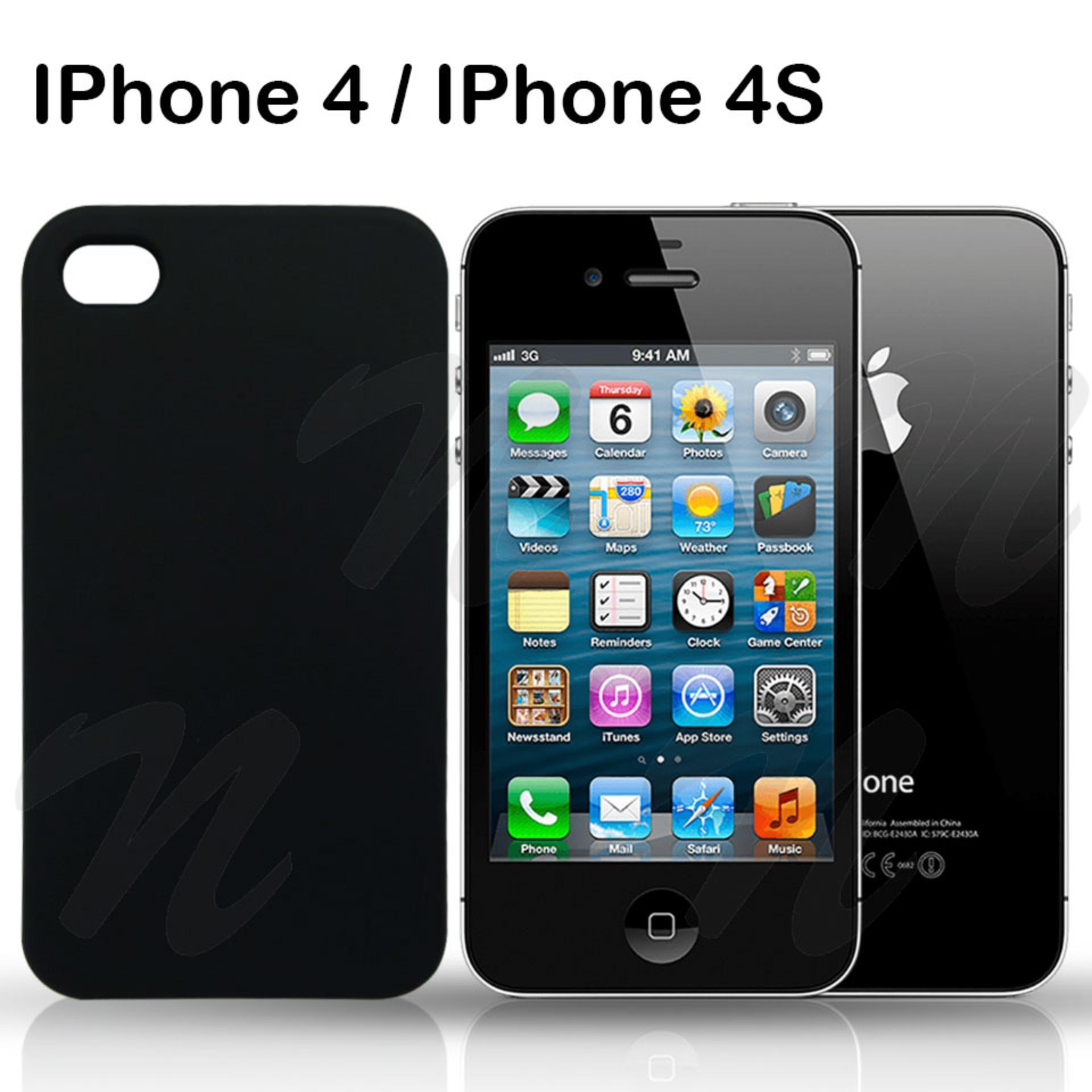 เคสสีดำ ไอโฟน4 ไอโฟน4เอส หลังนิ่ม Matte Case For Apple iPhone 4 iPhone4s (3.5 ) Black